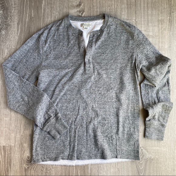 J. Crew Tops - Cozy Double-layer J. Crew Knit Long Sleeve Grey S
